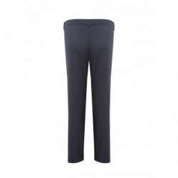 Pantaloni Chino in Misto Lino Blu - IT40