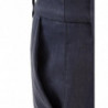 Pantaloni Chino in Misto Lino Blu - IT40