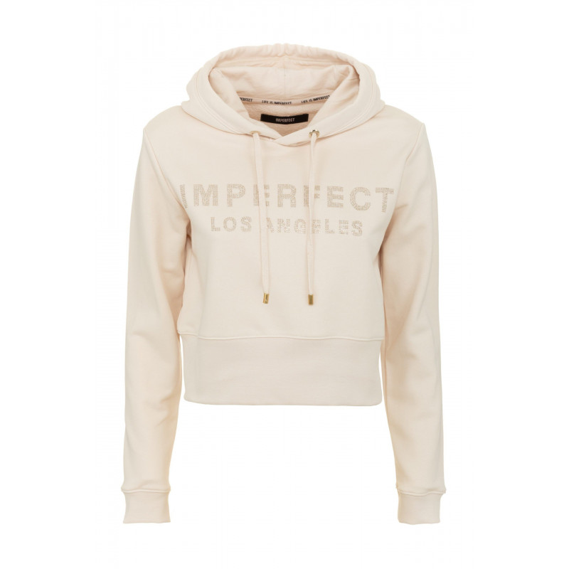 Maglione in cotone beige - S