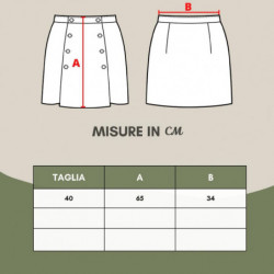 Gonna tubino in viscosa gialla - IT40