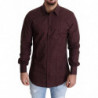 Camicia formale con abito floreale in cotone marrone - IT42 - XL