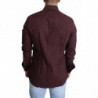 Camicia formale con abito floreale in cotone marrone - IT42 - XL