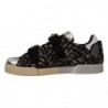 Scarpe da ginnastica lana cotone marrone pelle argento - EU44/US11