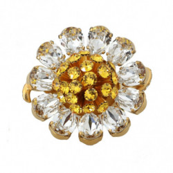 Anello con fiore in...