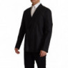 Giacca blazer in cotone nero a pois - IT48 - M