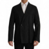 Giacca blazer in cotone nero a pois - IT52 - L