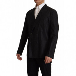 Giacca blazer in cotone nero a pois - IT52 - L