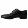 Mocassini formali derby da uomo in pelle nera - EU39/US6