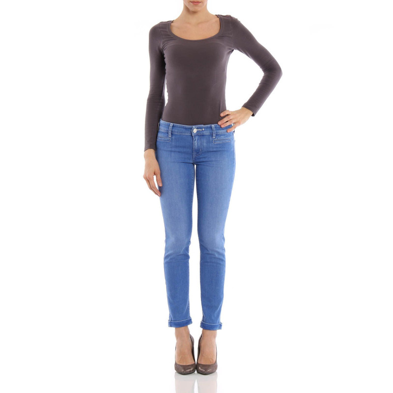 Jeans e pantaloni in cotone azzurro - W26