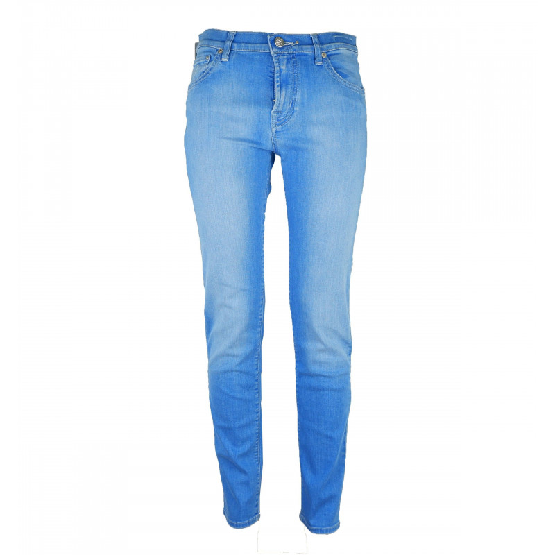 Jeans e pantaloni in cotone azzurro - W30