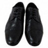 Mocassini formali derby da uomo in pelle nera - EU39/US6