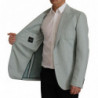 Blazer in seta cashmere verde chiaro - IT50 - L