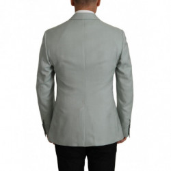 Blazer in seta cashmere verde chiaro - IT50 - L