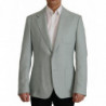 Blazer in seta cashmere verde chiaro - IT52 - L