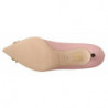 Scarpe con tacco in pelle rosa con tacco in cristallo - EU35/US4.5