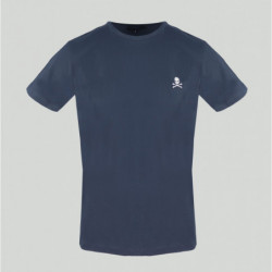 Maglietta in cotone blu - XL