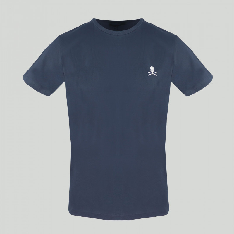 Maglietta in cotone blu - XL