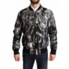 Giubbotto bomber Puppi Motive Nero Argento - IT50 - L