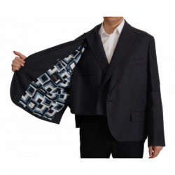Giacca blazer da uomo formale in lino blu - IT50 - L