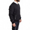 Giacca da uomo bomber corta in seta blu - IT48 - M