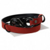Cintura sangue fibbia logo nero pelle rossa nera - 85 CM / 34 INCHES