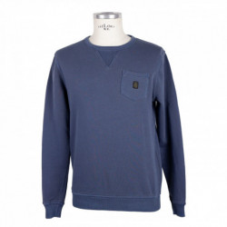Maglione in cotone blu - L