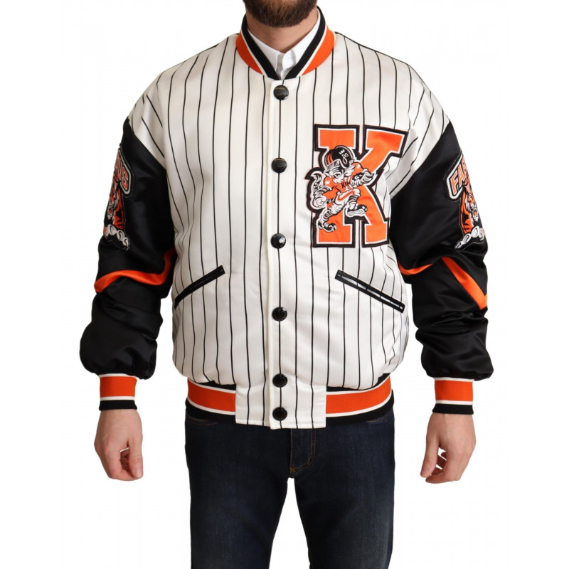 Giacca Bomber King Logo Multicolor DGMILLENNIALS - L