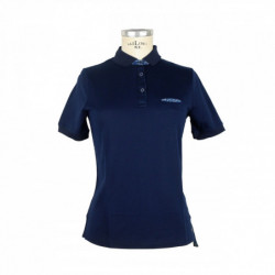 Polo in cotone blu - L