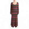 Maxi tubino in maglia di lana a righe multicolor - IT44-L
