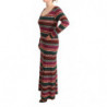 Maxi tubino in maglia di lana a righe multicolor - IT44-L