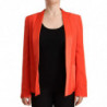 Giacca soprabito tasca blazer acetato maniche lunghe arancione - IT