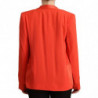 Giacca soprabito tasca blazer acetato maniche lunghe arancione - IT