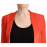 Giacca soprabito tasca blazer acetato maniche lunghe arancione - IT