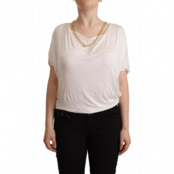 T-shirt bianca a maniche...
