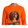 Maglione pullover in cotone arancione King Caesar - IT44 - XS