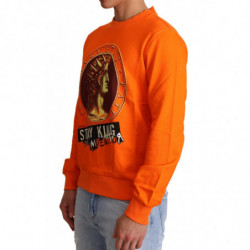 Maglione pullover in cotone arancione King Caesar - IT44 - XS