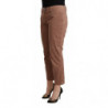 Pantaloni corti affusolati in cotone marrone - IT46-XL
