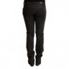Pantaloni skinny a vita media in cotone nero - W32