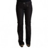 Jeans skinny a vita bassa in cotone nero - W27
