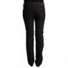 Jeans skinny a vita bassa in cotone nero - W27