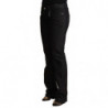 Jeans skinny a vita bassa in cotone nero - W25