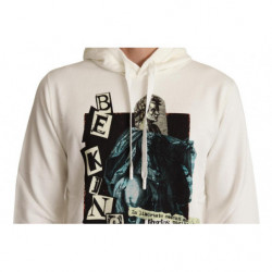 Maglione con cappuccio in cotone bianco Re Cesare - IT50 - L