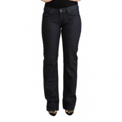 Jeans denim dritto vita...