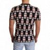 T-shirt girocollo con motivo bottiglia blu - IT46 - S