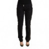 Jeans denim slim fit vita bassa cotone nero effetto invecchiato - W31