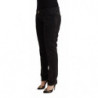 Jeans denim slim fit vita bassa cotone nero effetto invecchiato - W31