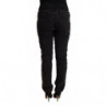 Jeans denim slim fit vita bassa cotone nero effetto invecchiato - W31