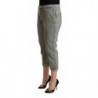 Pantaloni corti skinny a vita media in cotone 100% grigio - W26