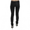 Jeans denim casual skinny a vita bassa neri - W26