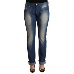 Jeans skinny blu lavati a...